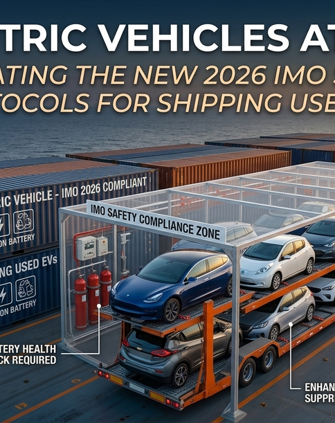 Electric Vehicles at Sea: Navigating the New 2026 IMO Safety Protocols for Shipping Used EVs