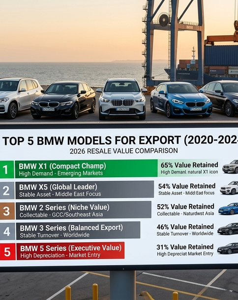 Top 5 BMW Models to Export: Which 2020-2024 models have the best resale value overseas?