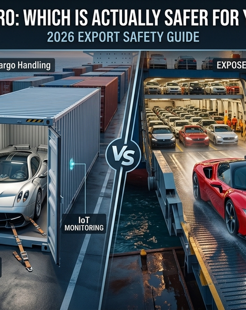 Container vs. RORO: Which Method is Actually Safer for Your Luxury Car?