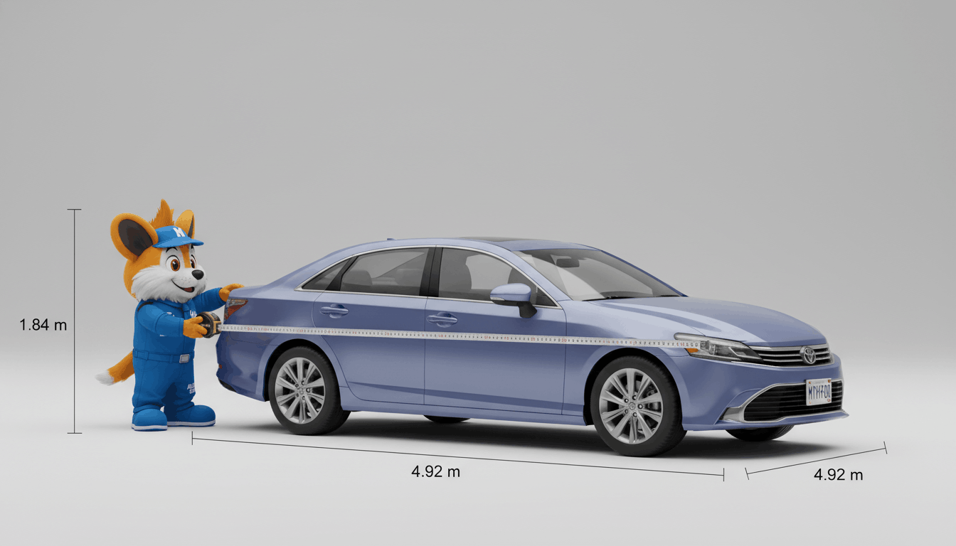 Car dimensions illustration